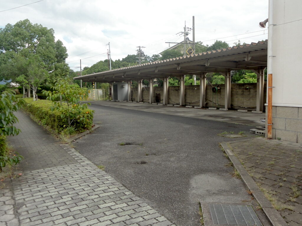 タクシーの車庫の跡地